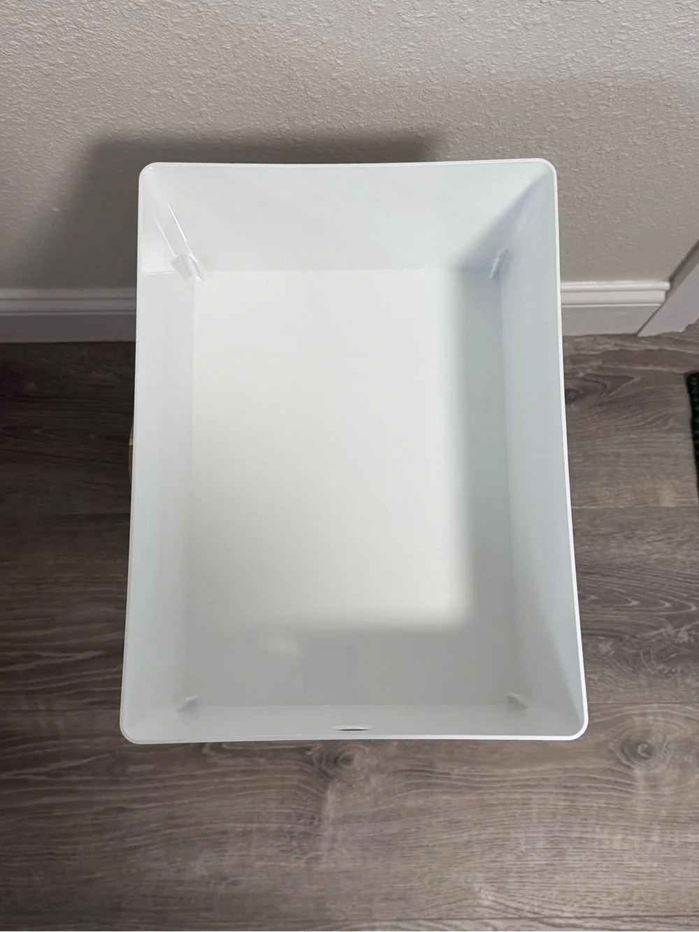 IKEA KUGGIS Storage Box with Lid White Minimalist Home Office Organizer
